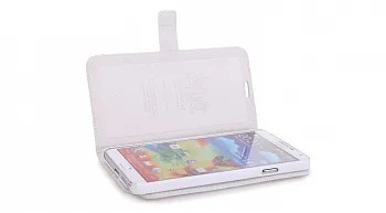 Кожаный чехол Nuoku Grace (книжка) для Samsung N9000 Galaxy Note 3 (+ пленка) (Белый) - ITMag