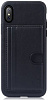 TPU чехол ROCK Cana Series с функцией подставки для Apple iPhone X (5.8") (+ карман для визиток) (Черный / Black) - ITMag