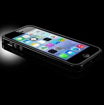 Бампер SGP Neo Hybrid EX Slim Vivid Series для Apple iPhone 5/5S (+ пленка) (Черный / Soul Black) - ITMag
