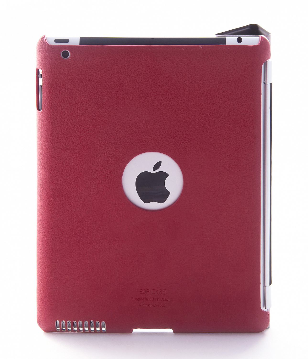 Ультратонкая накладка SGP iPad 2 Leather Case Griff Series Dante Red - ITMag