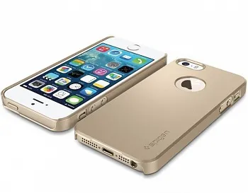Пластиковая накладка SGP Ultra Fit A Series для Apple iPhone 5/5S (Золотой / Champagne Gold) - ITMag