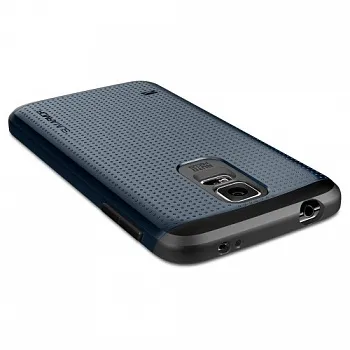 Пластиковая накладка SGP Slim Armor Series для Samsung G900 Galaxy S5 (Серый / Metal slate) - ITMag