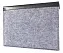Чорний фетровий чохол-конверт Gmakin для Apple Macbook Air 13,3 і Apple MacBook Pro 13,3 з екошкірою (GM13) - ITMag