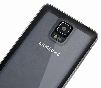 TPU чехол ROCK Slim Jacket для Samsung N910H Galaxy Note 4 (Черный / Transparent black) - ITMag