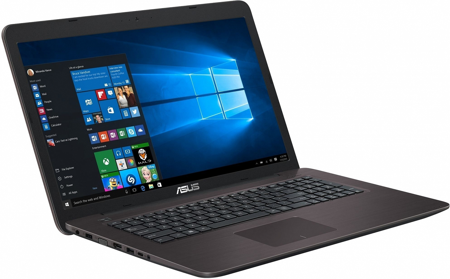 Купить Ноутбук ASUS X756UQ (X756UQ-T4081D) (90NB0C31-M00870) Dark Brown - ITMag