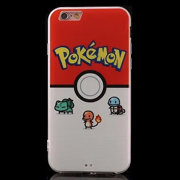 TPU чехол EGGO Pokemon Go для iPhone 6/6S (Pokeball and Pocket Monsters) - ITMag