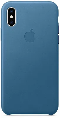 Apple iPhone XS Max Leather Case - Cape Cod Blue (MTEW2) - ITMag