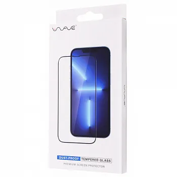 Защитное стекло WAVE Dust-Proof iPhone 14 Pro Max (black) - ITMag