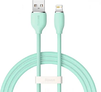 Кабель Lightning Baseus Jelly Liquid Silica Gel Fast Charging Data Cable 1.2m Green (CAGD000006) - ITMag