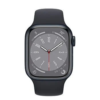 Apple Watch Series 8 GPS 41mm Midnight Aluminum Case w. Midnight Sport Band M/L (MNU83) - ITMag