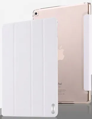 Чехол USAMS Viva Series for iPad Air 2 Slim Four-fold Stand Smart Leather Case - White - ITMag