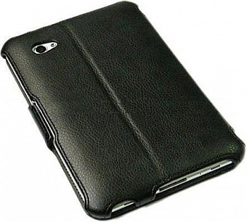 Чехол EGGO для Samsung Galaxy Tab 3100/3110/6200 (кожа, черный)  - ITMag