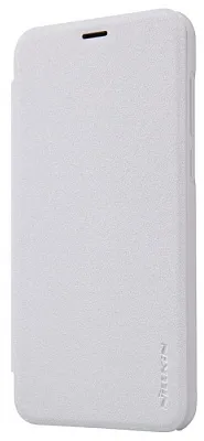 Кожаный чехол (книжка) Nillkin Sparkle Series для Meizu M2 Note (Белый) - ITMag
