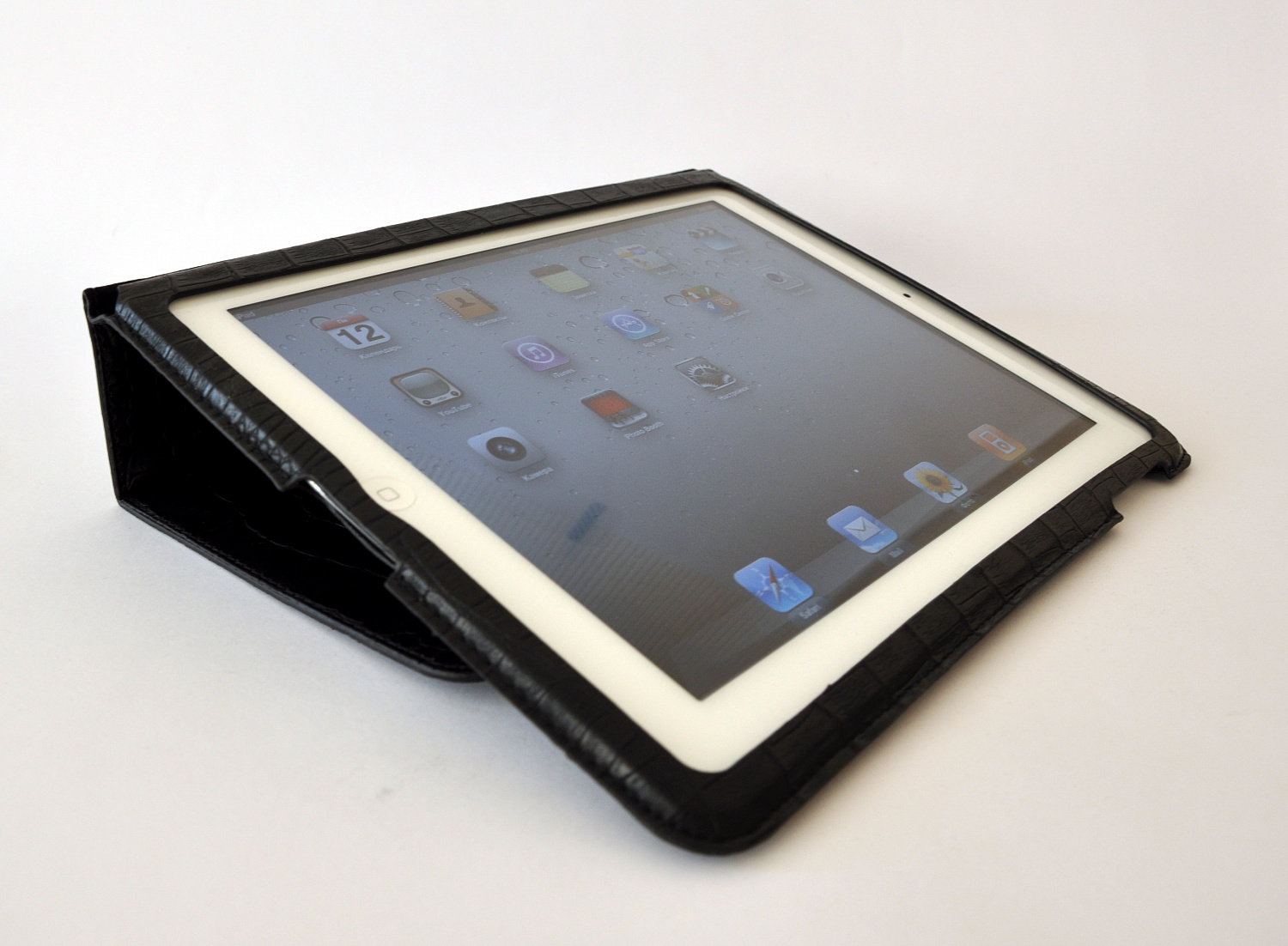 Чехол EGGO для iPad 4 / iPad 3 / iPad 2 case with smart cover (кожанный, черный) - ITMag