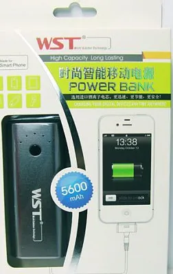 Внешняя батарея Power Bank WST Apple/Samsung/HTC/Motorola/Nokia 5600mAh (blue) - ITMag