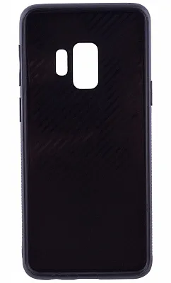 Чехол EGGO TPU+Glass Космос для Samsung Galaxy S9 (Малиновый) - ITMag