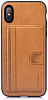 TPU чехол ROCK Cana Series с функцией подставки для Apple iPhone X (5.8") (+ карман для визиток) (Коричневый / Brown) - ITMag