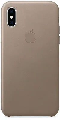 Apple iPhone XS Max Leather Case - Taupe (MRWR2) - ITMag