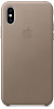 Apple iPhone XS Max Leather Case - Taupe (MRWR2) - ITMag