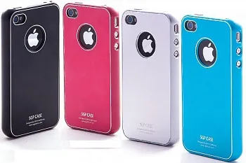 SGP iPhone 4 Case Ultra Thin Pastel Series (Soul Black) + screen protector - ITMag