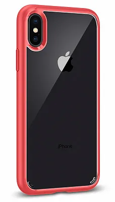 Spigen Case Ultra Hybrid for iPhone X Red (057CS22130) - ITMag
