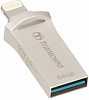 Transcend 64 GB USB 3.1/Lightning JetDrive Go 500 Silver (TS64GJDG500S) - ITMag