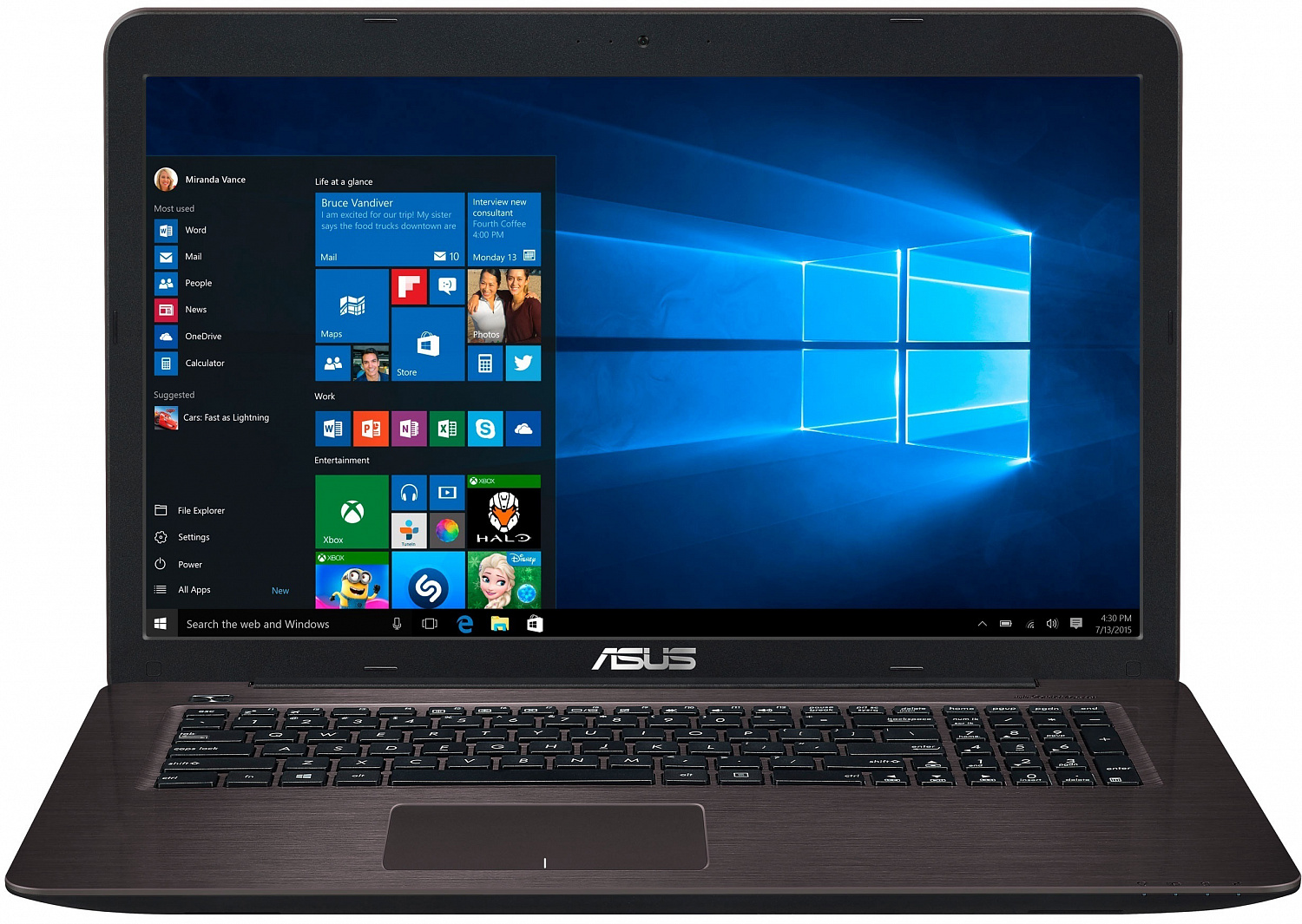 Купить Ноутбук ASUS X756UX (X756UX-T4181T) Dark Brown - ITMag