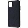 Kajsa Grainy Pattern Series (Genuine Leather) iPhone 11 (black) - ITMag