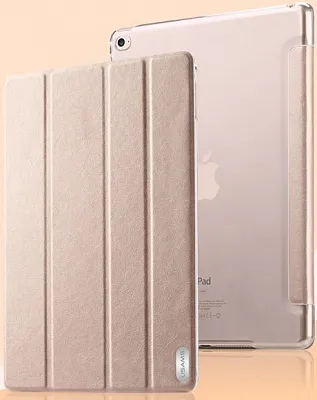 Чехол USAMS Viva Series for iPad Air 2 Slim Four-fold Stand Smart Leather Case - Gold - ITMag