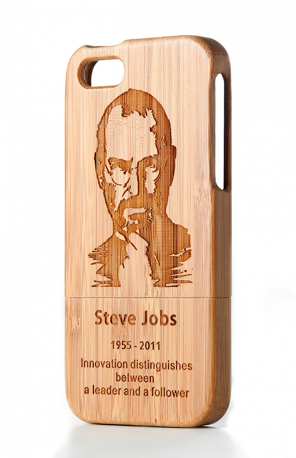 Чехол JUSNEY Bamboo Case для iPhone 5/5S Steve Jobs - ITMag