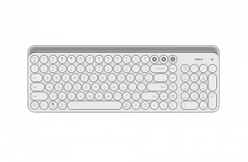 Клавиатура Xiaomi MiiiW AIR85 Plus MWBK01 Keyboard Bluetooth Dual Mode White - ITMag