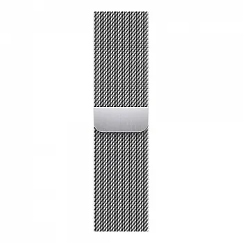 Apple Watch Series 7 GPS + Cellular 45mm Silver Stainless Steel Case with Silver Milanese Loop (MKJE3) - ITMag