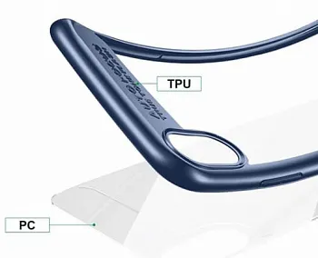 TPU чехол Baseus Suthin Case для Apple iPhone X (5.8") (Синий) (ARAPIPHX-SB15) - ITMag