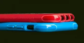 Защищенный чехол-накладка LAUT R1 для iPhone 7 (Transparent/Blue) (LAUT_IP7_R1_SK) - ITMag