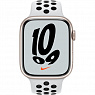 Apple Watch Nike Series 7 GPS 41mm Starlight Aluminum Case w. Pure Platinum/Black Nike Sport Band (MKN33) - ITMag