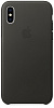 Apple iPhone X Leather Case - Charcoal Gray (MQTF2) - ITMag
