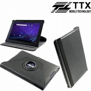 Кожаный чехол-книжка TTX (360 градусов) для Asus MeMO Pad Smart 10 ME301T/302KL (Черный) - ITMag