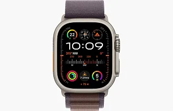 Apple Watch Ultra 2 GPS + Cellular 49mm Titanium Case with Indigo Alpine Loop - Large (MREW3) - ITMag