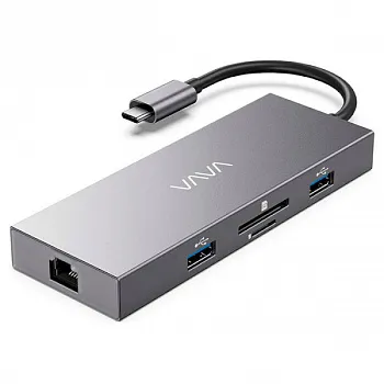 VAVA USB C Hub, 8-in-1 Adapter with Gigabit Ethernet Port, 100W PD Charging Port (VA-UC008) - ITMag