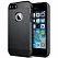 Пластиковая накладка SGP iPhone 5S/5 Case Tough Armor Series Smooth Black (SF coated) (SGP10492) - ITMag