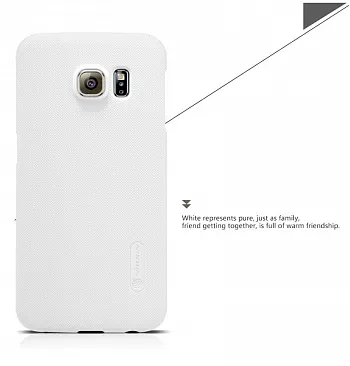 Чехол Nillkin Matte для Samsung G925F Galaxy S6 Edge (+ пленка) (Белый) - ITMag