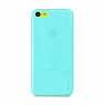 Пластиковая накладка Melkco Air PP 0,4 mm для Apple iPhone 5C (+ пленка) (Голубой (Soft-touch)) - ITMag
