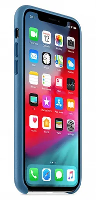 Apple iPhone XS Leather Case - Cape Cod Blue (MTET2) - ITMag