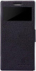 Кожаный чехол (книжка) Nillkin Fresh Series для Huawei Ascend P6 (Черный) - ITMag
