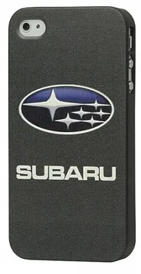 Пластиковая накладка с тиснением "Subaru" для Apple iPhone 5/5S - ITMag