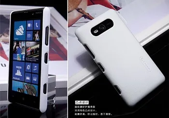 Чехол Nillkin Matte для Nokia Lumia 820 (+ пленка) (Белый) - ITMag