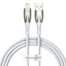 Кабель Baseus Glimmer Series Fast Charging Lightning 2.4A (1m) (white) (CADH000202) - ITMag