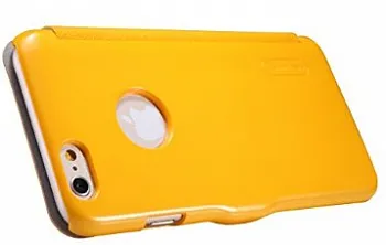Кожаный чехол (книжка) Nillkin Fresh Series для Apple iPhone 6/6S (4.7") (Желтый) - ITMag