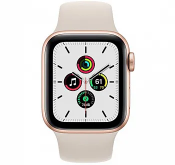 Apple Watch SE GPS 40mm Gold Aluminum Case w. Starlight S. Band (MKQ03) - ITMag
