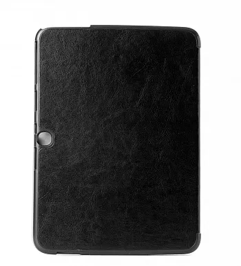 Чехол Crazy Horse Tri-fold Leather Folio Cover Stand Black for Samsung Galaxy Tab 3 10.1 P5200/P5210 - ITMag